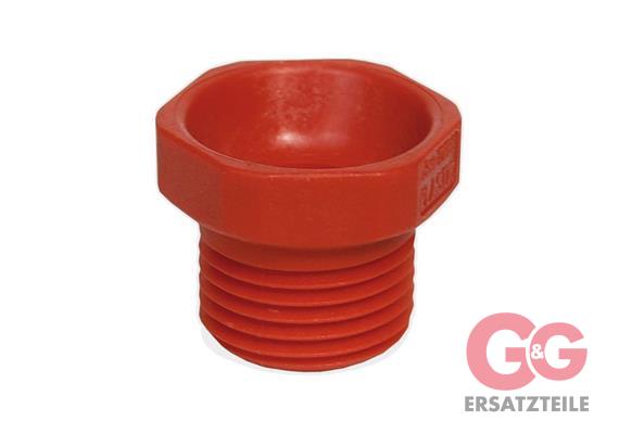 Düsenmutter rot PVC