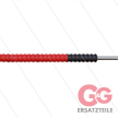 Düsenrohr "Iso77" - L=1500mm - gerade - Edelstahl - Handgriff L=500mm drehbar - schwarz/ro | Bild 2