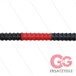 Düsenrohr "Iso77" - L=322mm - gerade - Edelstahl - Handgriff L=300mm drehbar - schwarz/rot | Bild 2
