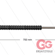 Düsenrohr "Iso77"-L=700mm - Edelstahl - Isolierung L=400mm - 400 Bar - max 80°C - 2 x 1/4" | Bild 2