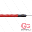 Düsenrohr "Iso77" - L=700mm - gerade - Edelstahl - Handgriff L=400mm drehbar - schwarz/rot | Bild 2