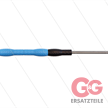Düsenrohr "Iso88" - L=2000mm - gerade - Edelstahl - Handgriff L=500mm drehbar - schwarz/bl | Bild 2