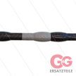 Düsenrohr "Iso88" - L=322mm - gerade - Edelstahl - Handgriff L=300mm drehbar - schwarz/gra | Bild 2