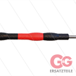 Düsenrohr "Iso88" - L=600mm - gerade - Edelstahl - Handgriff L=300mm drehbar - schwarz/rot | Bild 2