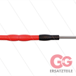 Düsenrohr "Iso88" - L=700mm - gerade - Edelstahl - Handgriff L=400mm drehbar - schwarz/rot | Bild 2
