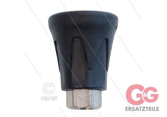 Düsenschutz ST10 - Stahl verzinkt / Kunststoff - schwarz/schwarz - 1/4" IG
