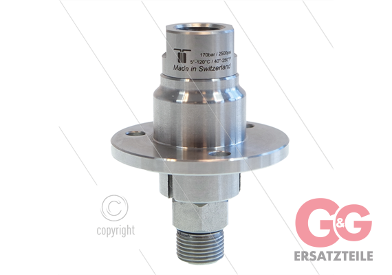 DXFI Drehgelenk - dreifach gelagert - 3/8" IG x 3/8" AG - 170 Bar - NW6 - 2000 U/min