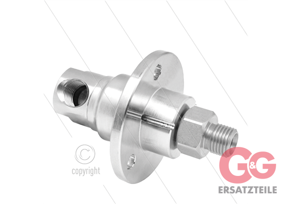 DXFI Winkeldrehgelenk - dreifach gelagert - 1/4" IG x 3/8" AG - 170 Bar - NW6 - 2000 U/min