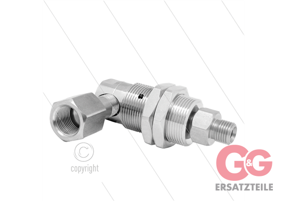 DXG Winkeldrehgelenk - dreifach gelagert - 3/8" IG x 3/8" AG - 170 Bar - NW6 - 2000 U/min