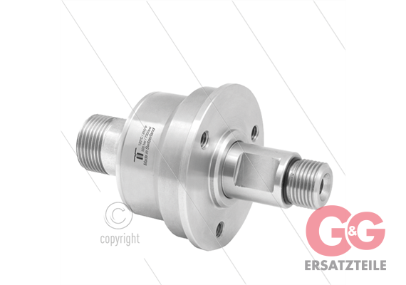 DYDI Drehgelenk - dreifach gelagert - M22x1,5 AG x 3/8" AG - 500 Bar - NW6 - 2000 U/min