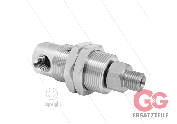 DYG Winkeldrehgelenk - dreifach gelagert - 1/4" IG x 1/4 " AG - 275 Bar - NW6 - 2000 U/min