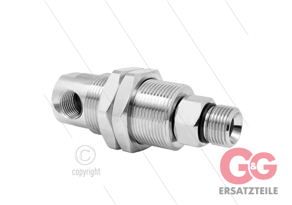 DYG Winkeldrehgelenk - dreifach gelagert - 1/4" IG x 3/8 " AG - 275 Bar - NW6 - 2000 U/min