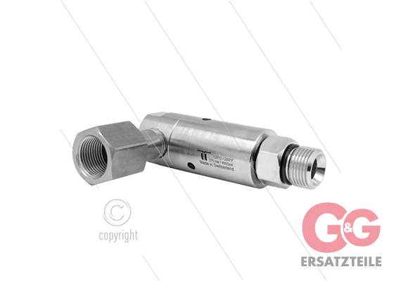 DYG Winkeldrehgelenk - dreifach gelagert - 3/8" IG x 3/8 " AG - 275 Bar - NW6 - 2000 U/min
