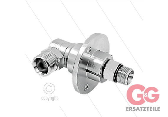 DYG Winkeldrehgelenk - dreifach gelagert - M22x1,5 IG x 3/8 " AG - 275 Bar - NW6