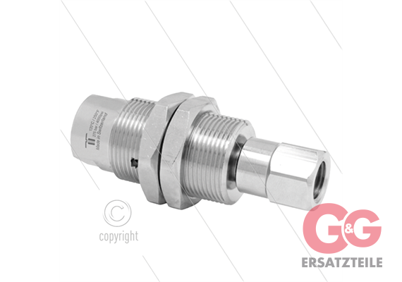 DYGI Drehgelenk - dreifach gelagert - 2 x 1/4" IG - 275 Bar - NW6 - 2000 U/min - max 120°C