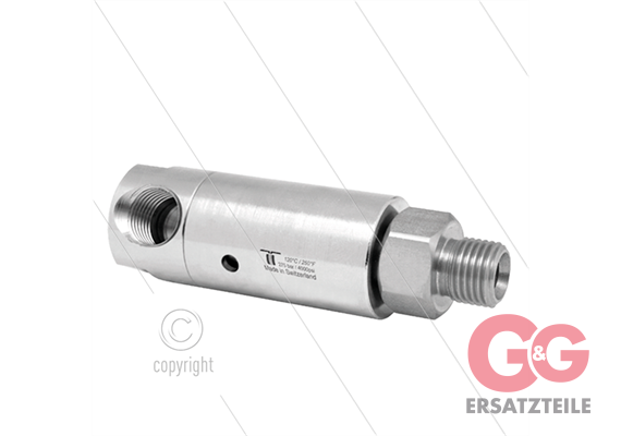 DYL Drehgelenk - dreifach gelagert - 1/4" IG x 1/4" AG - 275 Bar - NW6 - 2000 U/min