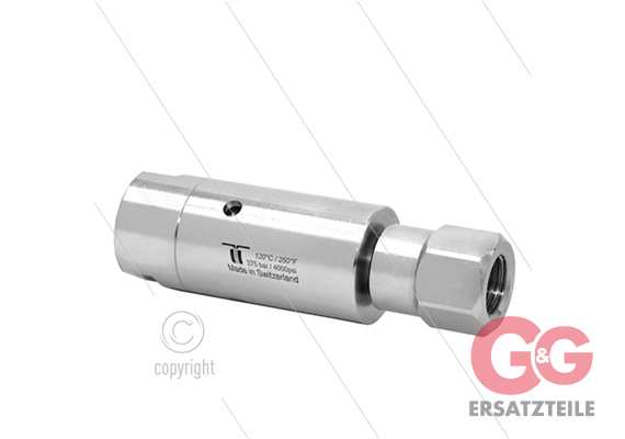 DYL Drehgelenk - dreifach gelagert - 2 x 3/8" IG - 275 Bar - NW6 - 2000 U/min - max 120°C