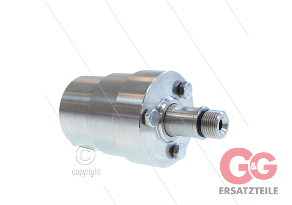 DYT Drehgelenk - 350 Bar - max 120°C - 2 x 1/4" IG x 3/8" A