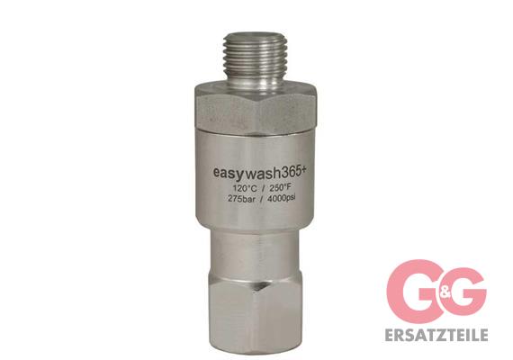 easywash365+ 1/4"IG : 1/4"AG 275 bar 25 Stk. Messing vernickelt