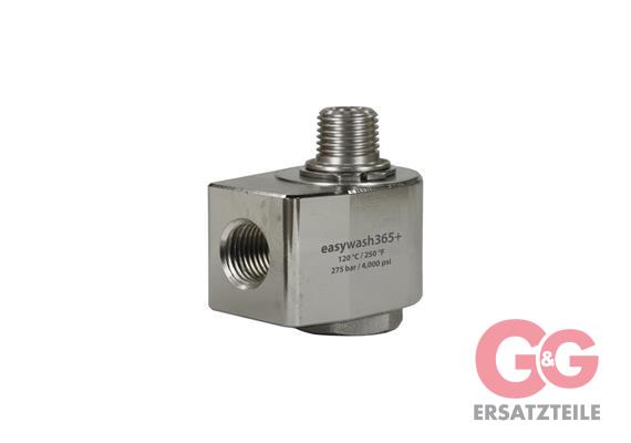 easywash365+ 1/4"IG : 1/4"AG 275 bar Messing vernickelt