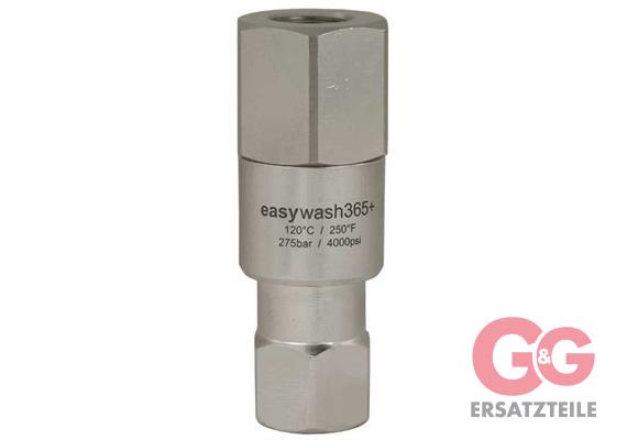easywash365+ 1/4"IG : 1/4"IG 275 bar 25 Stk. Messing vernickelt