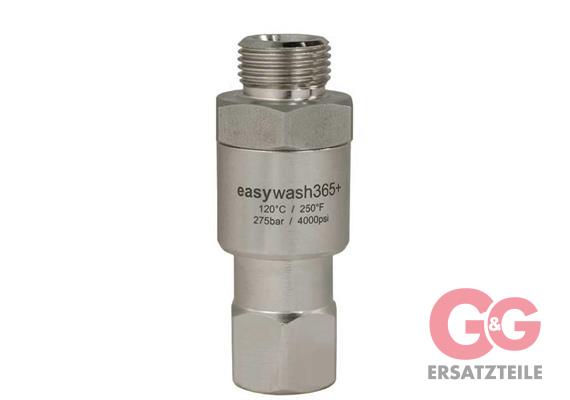 easywash365+ 1/4"IG : 3/8"AG 275 bar 25 Stk. Messing vernickelt