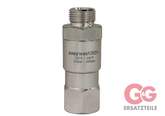 easywash365+ 3/8"IG : 3/8"AG 275 bar 25 Stk. Messing vernickelt