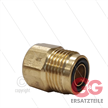 EG-Düsenmuffe - Messing - 1/4" IG x M18x1,5 AG - inkl. O-Ring - für Düsenschutz 119063 | Bild 3