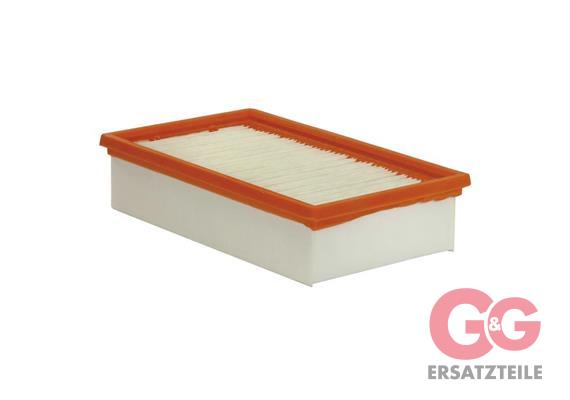 Faltenfilter 239x140x56 PES ohne Gitter