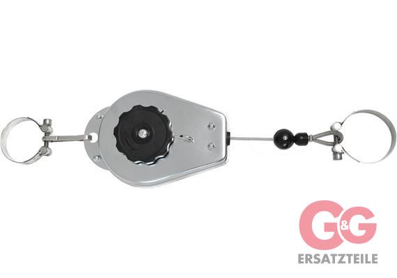 Federzug inkl. 2x Rohrschelle 50mm