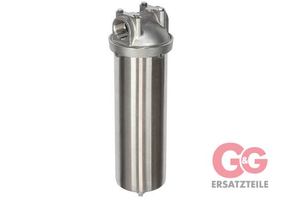 Filtergehäuse 9" 1"IG Edelstahl ohne Filtereinsatz