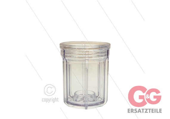 Filtertasse - transparent - für Kunststoff Filter F5 LB