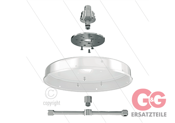 FL-Z Umbau Kit - Drehgelenk, Adapterplatte, Montageschrauben, Distanz-Adapter