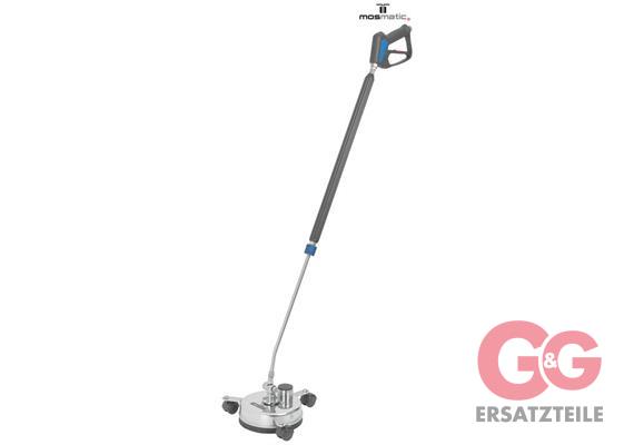 Flächenreiniger-A-Roller mit Pistole+Düsen FL-AER ø200 G3/8"F (M22, 1/8") 275bar