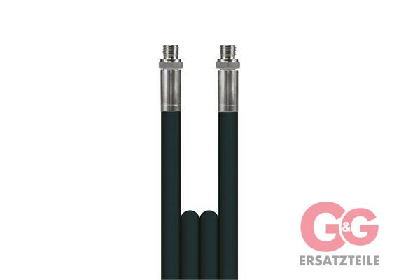flexy® DN06 500 bar 10 M. 1/4"AG : 1/4"AG glatte Decke. Armaturen kpl. aus Edelstahl