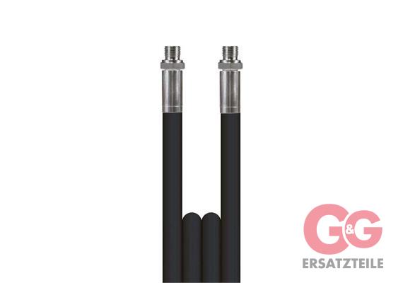 flexy® DN06 500 bar 15 M. 1/4"AG : 1/4"AG glatte Decke. Armaturen kpl. aus Edelstahl