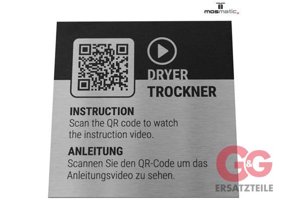 für Mos-Dry 3x100x100 Aluminium gebürstet