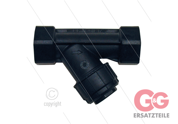 FY5 - Kunststoff Y-Filter - 300 mµ - 10 bar - 80 l/min - max 40°C - 2 x 3/4" IG