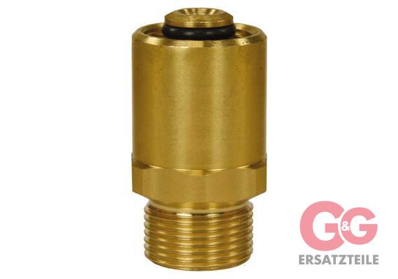 Gegennippel M22x1,5 AG : M22x1,5 IG Servopress  Material: Messing