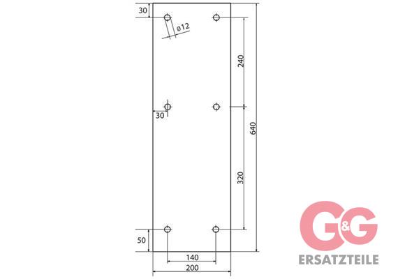 Gegenplatte für Schwenkarm easywash365+