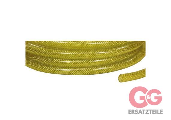 Gewebeschlauch 6x3 gelb Rolle à 50 Meter