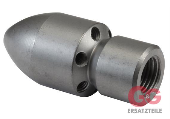 Granat-30° 1/4"IG mit Frontbohrung D=060 1 x vorn, 6 x hinten