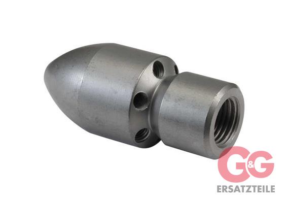 Granat-30° 1/4"IG mit Frontbohrung D=120 1 x vorn, 6 x hinten