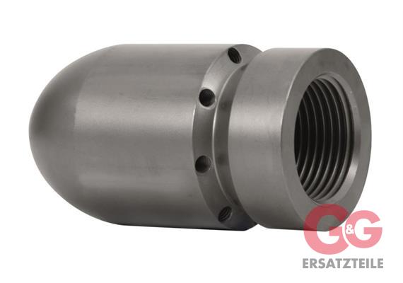 Granat-30° 1"IG mit Frontbohrung D=120 1 x vorn, 8 x hinten
