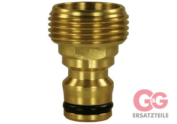 Hahnstück 3/4"AG Messing Kompatibel mit Kunststoff-Stecksystemen