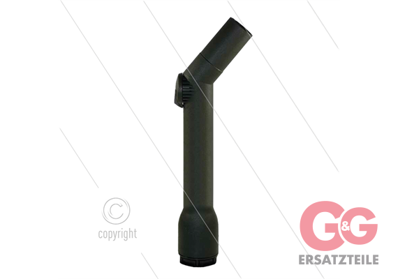 Handgriff drehbar mit Luftregulierung - Schlauchseite Ø32mm - Zubehörseite Ø35mm