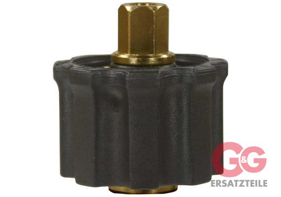 Handverschraubung 22:1/4 IG mit außen 6-kant