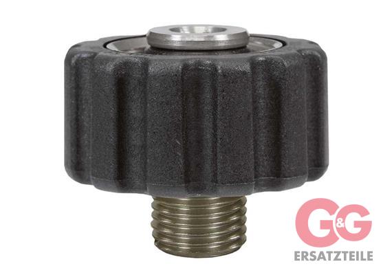 Handverschraubung M22x1,5 : 1/4"AG kurz Edelstahl Länge: 28 mm