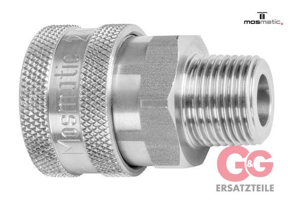 HD-Kupplung ø12 G1/4"-M rostfrei