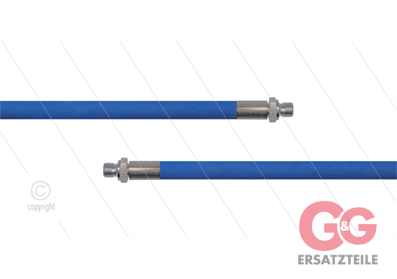 HD-Schlauch blau 1SC-06 - 25m - 2 x 3/8" AGR - ohne GKS - 250 Bar